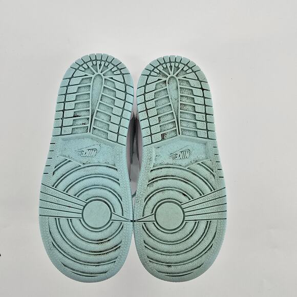 Nike Air Jordan 1 Retro 705324-106 High Top Pearl White Blue Toddler Unisex 10T - Picture 7 of 7